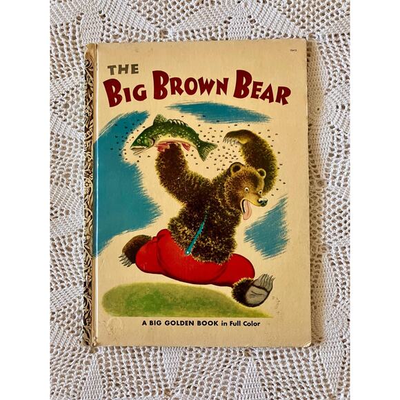 1947 The Big Brown Bear: Big Golden Book by Georges Duplaix & Gustaf Tenggren - Picture 1 of 9